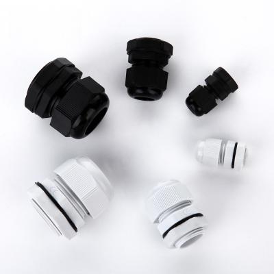 China White Cable Tie Accessories  IP 68 Waterproof Nylon Pg13.5 Cable Gland for sale