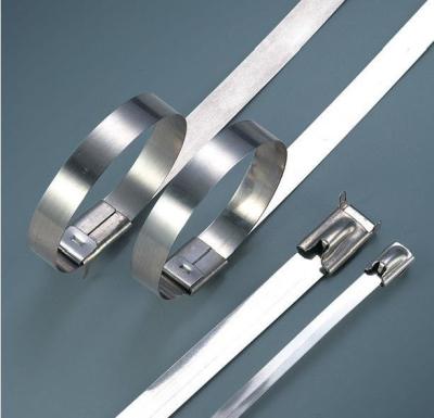 China Special Type Uncoated Releasable Stainless Steel Cable Ties 304/316 Grade for sale