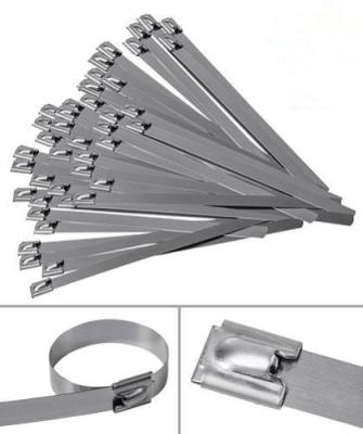 China 304 316 Grade Self Locking Stainless Steel Cable Ties With RoHS UL Certification for sale