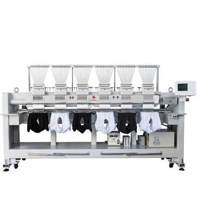 China 12 15 Hauptstickmaschine-Hochgeschwindigkeitst-shirt Hut-Stickmaschine der Nadel-6 zu verkaufen