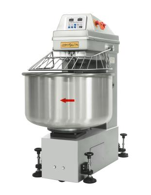 China 80kg Automatic Bakery Machine Planetary Cake Double Spiral Mixer Low Energy Consumption for sale