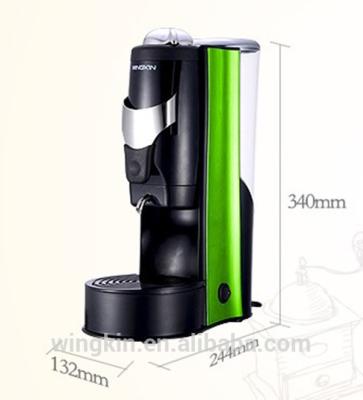 China ABS Espresso Plastic Hose Material Coffee Maker For ESE Coffee Pod for sale