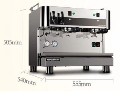 China Commercial Hotel Stainless Steel Kitchen Equipment Double Head Semi-automatic Espresso Coffee Machine for sale