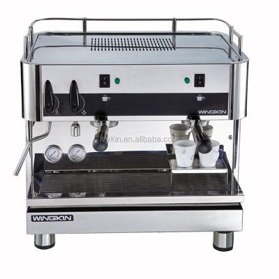 China Italian commercial coffee brewing fashion coffee desktop coffee machine with two groups for sale