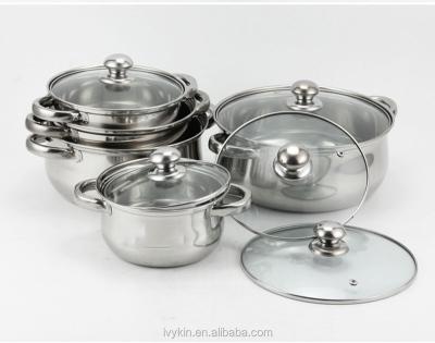 China Sustainable Stainless Steel Cookware Cooking Pots And Pans Cooking for sale