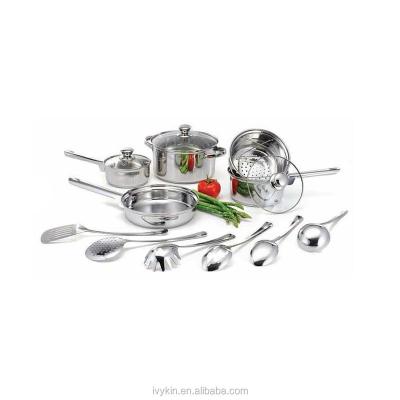 China Sustainable Stainless Steel Cookware Set / Cooking Pot / Frying Pan for sale