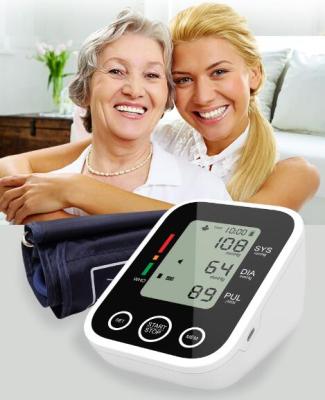 China blood pressure & Heart Rate Measuring HD LED Screen Blood Measure Monitor Digital Blood Pressure Monitor Arm BP Machine with Voice Broadcast for sale