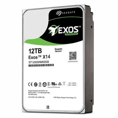 China Best Price ST12000NM0008 Cache 3.5-Inch Original Enterprise Hard Disk Drive New Hdd Seagate 12TB HDD Exos X14 7200 RPM SATA 6Gb/s for sale