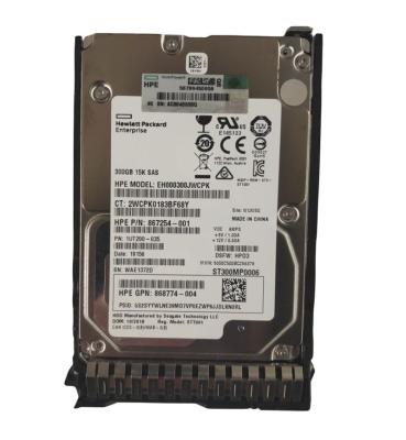 China Original Original Hdd 870753-B21 Hot Sale HPE 300GB SAS 2.5 15K SFF SC DS HDD 870792-001 Retail For HPE Server G8/G9/G10 for sale