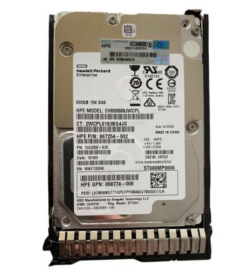 China Hot Original New Hdd 870757-B21 Enterprise 12G New HDD 870794-001 Sale 600GB 15K SAS 2.5 Retail For HPE Server G8/G9/G10 for sale