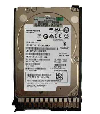 China Original Enterprise 10K SFF 2.5in HDD 872737-001 New Hdd 872479-B21 Hot Sale 1.2TB SAS 12G Retail HDD For HPE G8/G9/G10 Server for sale