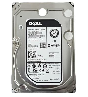 China Good New Dell GKWHP 0GKWHP 8TB 7.2K 3.5 SAS 12G Hdd Original Price ST8000NM0075 Hard Disk Drive For Server / Computer for sale