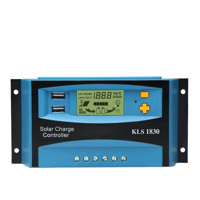 China Manual solar charger controller CE ROHS pwm controller 12v 24v 30a PWM charge controller for sale