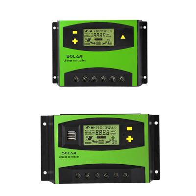 China Solar Charger Controller 10A 20A 30A 40A 50A 60A Regulator 12V/24V 48V AC To DC Off Grid PWM Solar Charge Controller for sale