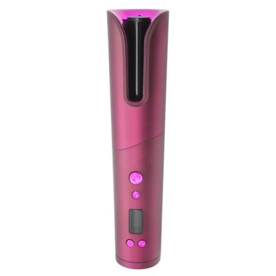 China For Home Use For USA Warehouse Home Use USB Rechargeable Cordless Automatic Rotating Curling Irons Portable Automatic Magic Cordless Hair Curler for sale