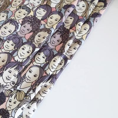 China Other High Quality Digital Printing On Bamboo Fiber Cotton French Terry Fabric for sale