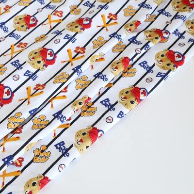 China Other High Quality Digital Printing On Bamboo Fiber Cotton French Terry Fabric For Kids for sale