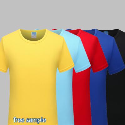 China Anti-pilling casual sports around the neck quick-drying solid color custom printing of the men's short-sleeved empty T-shirt for sale