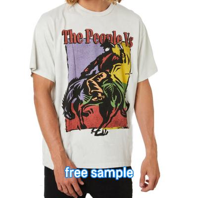 China Spring And Summer High Street Anti-pilling Fashionable Cotton Loose Plus Size Printing Mens Digital T-Shirts for sale