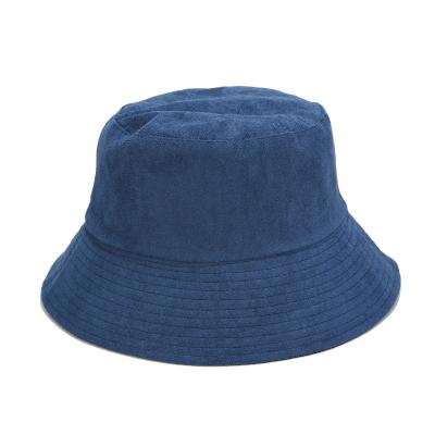 China Wholesale Custom Character Women Plain Blank Double Sided Wide Brim Summer Sun Shade Fisherman Suede Bucket Hat Hats for sale