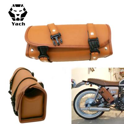 China Motorcycle Saddle Tool Bag Waterproof PU Leather Side Bag For Harley Motorcycle Accessories for sale