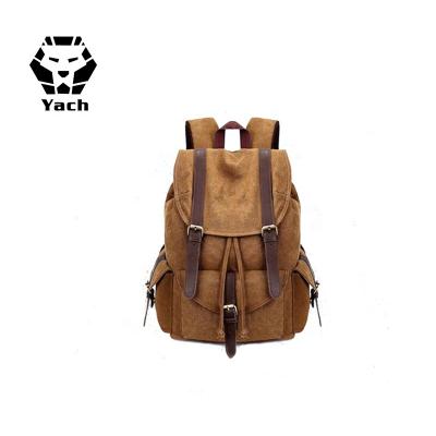 China Product Waterproof Available Custom Made Trend Flap Business Travel Leisure Canvas Business Canvas Minimalist Laptop Backpack for sale