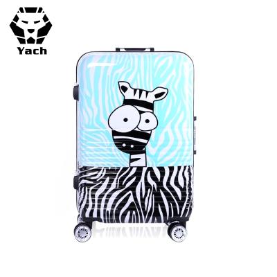 China 360 Degree Wheels Hard PC Luggage Case Suitcase Kids Luggage Universal ABS Cute Trolley Case Travel Leisure Business Cartoon Aluminum Frame for sale