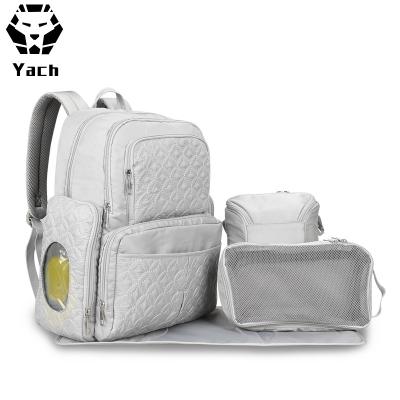 China Amazon Diaper Backpack New Large Fashionable Backpacks Bagpack Diaper Baby Bags Bag Mummy Multifunctional Diaper Backpack For Mom for sale