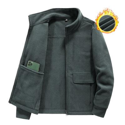 China New Season QUICK DRY Warm Recreation Coat Double Sleeve Outdoor Long Faced Fleece Bomber Jackets for sale