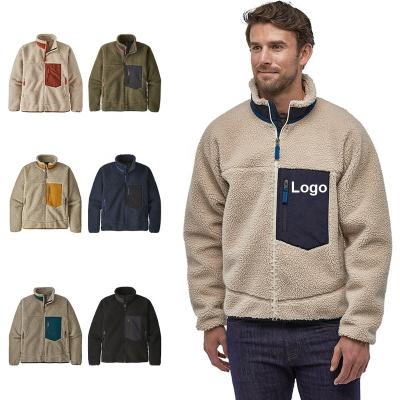 China Custom Made 100% Polyester QUICK DRY Full Zip Up Micro Warm Sherpa Fleece Jacket Custom Made Winter Fleece Jacket for sale