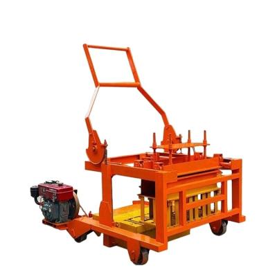 China Building Material Stores Small Capacity Manual QTJ4-30 Concrete Interlocking Block Making Machine / Paver Block Making Machine for sale