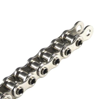 China Factory Food Grade Standard Conveyor Stainless Steel Hollow Pin 08B Roller Chain for sale