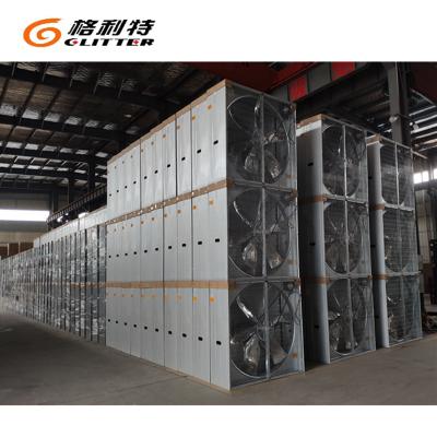 China Farms Pig House 3 Phase 6 Blades SS Material Exhaust Fan 1.1kw 50 Inch Wall Mounted Push Pull Type for sale