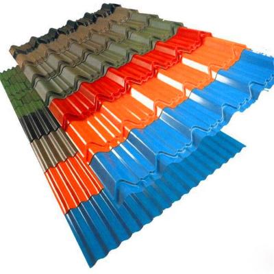 China Popular metal galvanized roof sheet color ppgi steel sheet backer plate 24 gauge galvanized roof sheet for sale