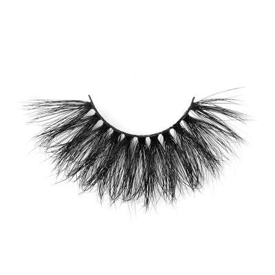 China YC Reusable Lashes 25mm AMB Mink Lashes for sale