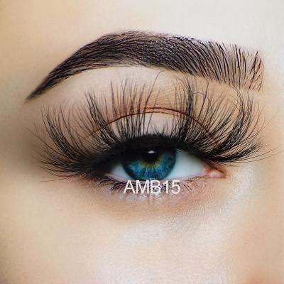 China YC Reusable Lashes 25mm AMB Mink Lashes for sale