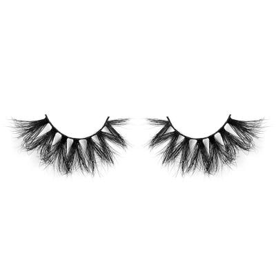 China YC Reusable Lashes 25mm AMB Mink Lashes for sale