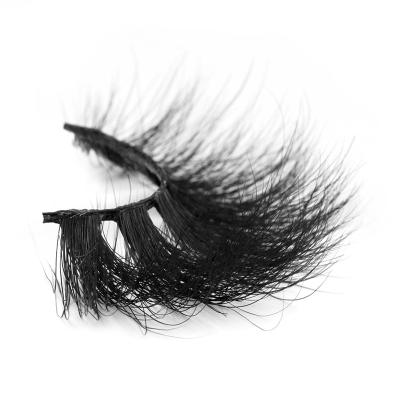 China YC Reusable Lashes 25mm AMB Mink Lashes for sale