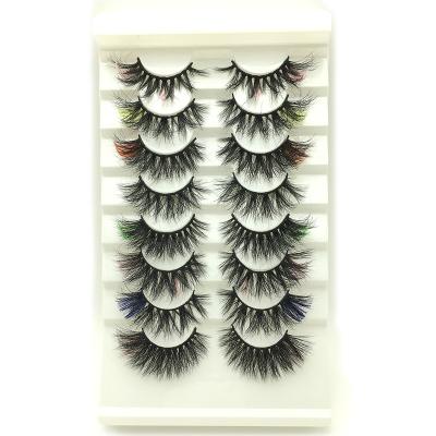 China YC Reusable Lashes Custom Color MC Mink Lashes for sale