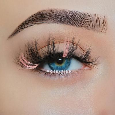 China YC Reusable Lashes Custom Color MC Mink Lashes for sale