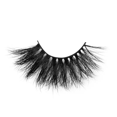 China YC Reusable Lashes 25mm AMB Mink Lashes for sale