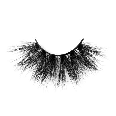 China YC Reusable Lashes 25mm AMB Mink Lashes for sale