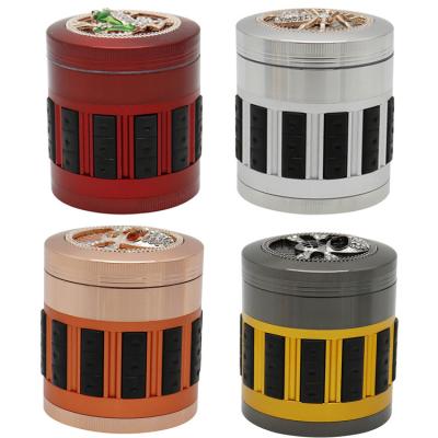 China Smoking Tools Wholesale AIYAN 63mm Metal Zinc Alloy Herb Grinder Tobacco For Smoking Accessories for sale