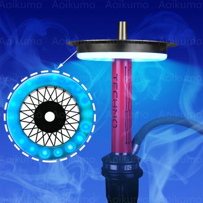 China Hookah Shisha Smoking AIYAN LED Ring For Tray Hookahs Halo Shisha Nargile Sheesha Narguile Chicha Cachimbas Hookah Led Ring Lamp 6 Inch for sale