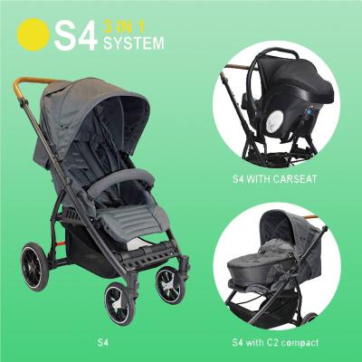 China 2023 Luxury S4 baby stroller with seat baby stroller reverse buggy for sale