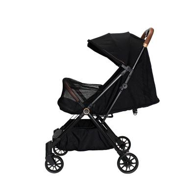 China Luxury and high quality leather baby stroller new arrival baby stroller from china factory supplier 360 degree rotation function for sale