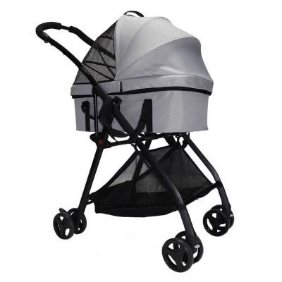 China Luxury Dogs Pet Stroller With Removable Carrier Animal Stroller Pet Stroller for sale