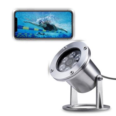 China IP68 waterproof IP68 304 stainless steel swimming pool security freshwater camera for synchronized swimming competition for sale