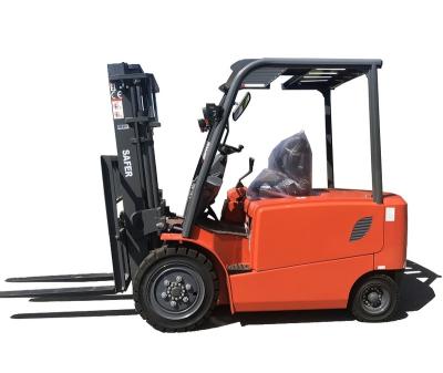 China 3 Ton 3.5 Tons Electric Forklift Electric Battery Forklift With Side Shift Cabin AC en venta