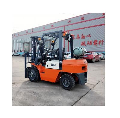 China 3ton 3t 3000kg SAFER Forklift Truck Gasoline LPG Forklift Single Fuel Only Gasoline Forklift for sale